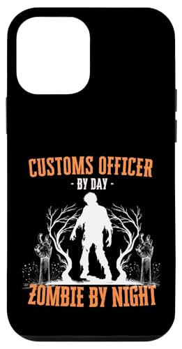通関官 デイ・ゾンビ 夜 面白い ハロウィン 怖い スマホケース iPhone 12 mini 用
