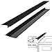 SEVCHY Silicone Stove Gap Covers (2 pack), Oven Gap Filler, Heat Resistant Stove Gap Filler, Seal Gap between Stovetop and Counter, Easy Clean (21 inch, Black)