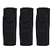 Produktbild Frcolor 3 Stücke Make-Up Wrap Kopf Frottee Stirnband Dusche Spa Gesichts Haarband mit Magic Tape (Schwarz)