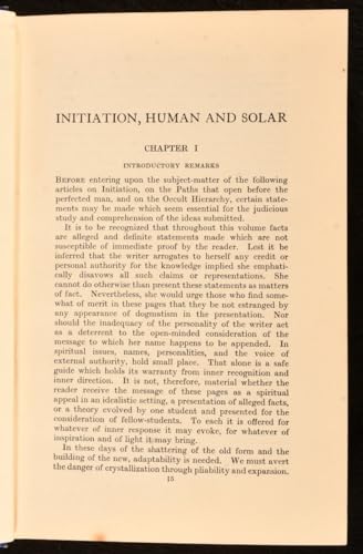 Initiation Human And Solar B000GM8VY4 Book Cover