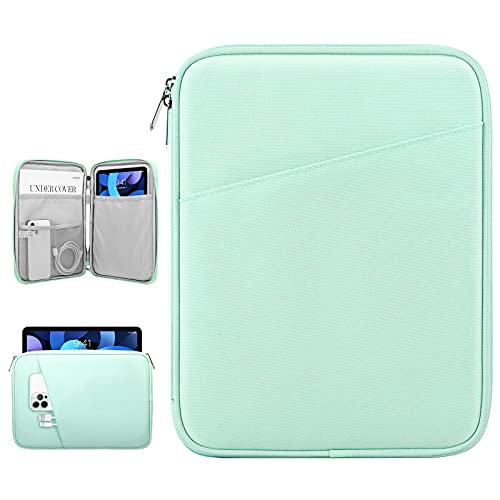Dadanism 9-11 Inch Tablet Sleeve Case for iPad 10.2 2021-2019, iPad Pro 11 2021-2018, iPad Air 4 10.9 2020, Galaxy Tab A8 10.5 2022, Tab A7/S6 Lite 10.4 2020, Tablet Protective Sleeve Bag, Mint Green