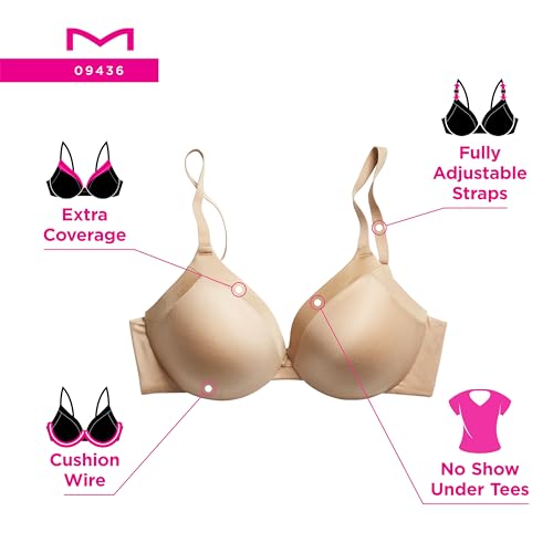 Image of Maidenform Women's Comfort Devotion Underwire Bra, Convertible T-shirt Bra (Retired Colors)