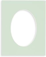 Vista 87 de CountryArtHouse Marco ovalado de 11 x 14 pulgadas, sin ácido, con núcleo blanco, corte biselado para fotos de 8 x 10 pulgadas, se adapta a marcos