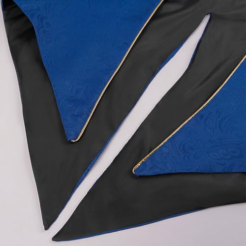 Veste queue-de-pie steampunk pour homme costume gothique medieval tailcoat retro