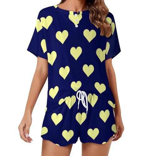 Ensemble de pyjama pour femme manches courtes respirant, le sleepwear parfait contre la chaleur