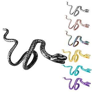 1PCS Serpent Boucles D’oreilles Faux Percing Cartilage Oreilles Fausse Cartilage Manchette Boucle D’oreille Clip Non PercÉEs Cartilage Snake Boucles D’oreilles pour Femme Homme