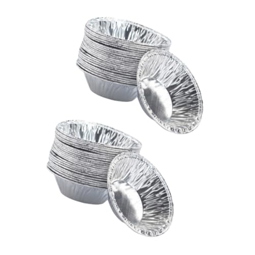 PHENOFICE 200個 耐油使い捨てタルト型 花形ノンスティックカップケーキマフィン用 キッチン製菓ツール 簡単取り出し パーティー対応