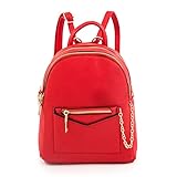 EMPERIA Kayli Faux Leather Mini Backpack Fashion 3 Way Carry Casual Lightweight Rucksack Daypack for...