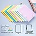 HQCME 9 Pack Lined Sticky Notes 4X6 in Post, 9 Pastel Colors Large Ruled Post Sticky Colorful Super Sticking Power Memo Pads Strong Adhesive, Sticky Notes with Lines Office, Home, 35 Sheets/pad