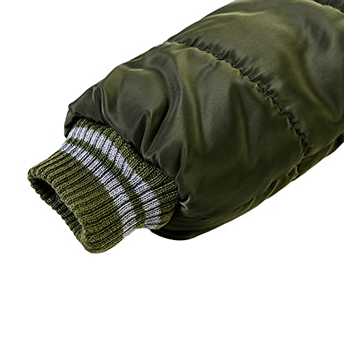 AMIYAN Toddler Boys Down Jacket Fur Collar Hood Thick Warm Winter Snowsuit Coat Parka - Thumbnail 4