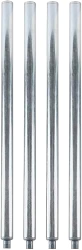 AmGood Patas de acero galvanizado para mesas de trabajo (patas de 33 pulgadas (paquete de 4)