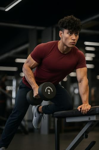 Image of Men's Gym T-Shirt, Dra-fit, Regular Fit, Round Neck, Short Sleeve, Black