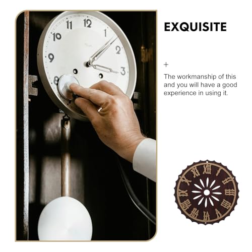 Esfera de reloj de cuco elegante diseño vintage marrón plástico alta resistencia 7