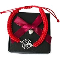 SIMBOLIKS Rosa de Sant Jordi, Pulsera Roja de la Llegenda |