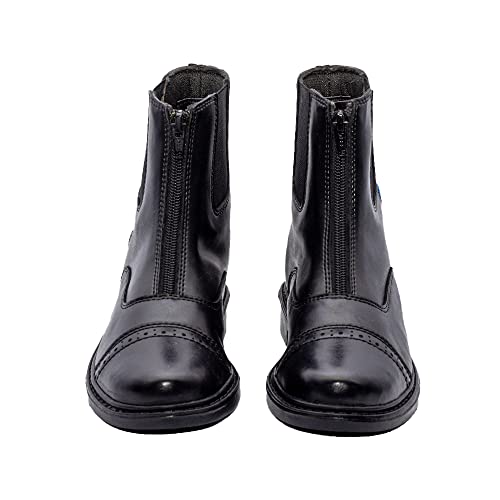 TuffRider Kids Thelwell Zip Black Paddock Boot 33