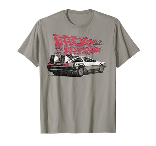 Back To the Future DeLorean Graphic Maglietta