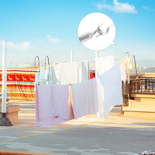 Sunwuk Kit de Cabo de Aço, Kit de Cabo de Aço Revestido de Pvc de 100 Pés, Aço Galvanizado de 1/8