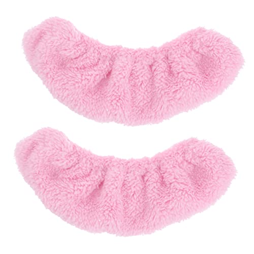 GRIRIW Elastic Skating Cover Plush Ice Skating and Hockey Skate Covers Design Pink XL Blade Guards for Skating Protection
