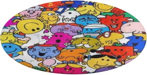 Mr Men And Little Miss ~` O 􂦂 z  ~ߕt O}bg J[ybg k y ܂ `FA}bg h ϖՐ 90cm tďH~  Eh ی^ O }bg I[V[Y tA}bg 