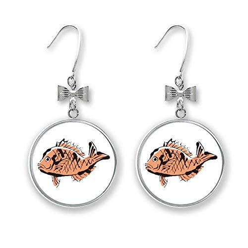 Boucles d'oreilles poisson et nœud en céramique, le cadeau idéal