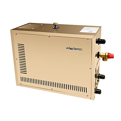 9kw Automatic Stainless Steel Steam Generator Automatic Descaling Sauna Room Steam Bath Machine for SPA Room Digital Controller for Weight Loss and Detox (Color : 6kw) (9kw)