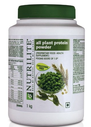 NUTRILITE AMWAY All Plant Protein(1 Kg 1000 GMS) WITH VACCUM FLASK FREE....NUTRILITE All Plant Protein Powder provides you the goodness of nature and the power of protein from its tri-blend – Soy, Wheat & Yellow Pea. It is 100% plant sourced and is cholesterol & lactose free. It is designed to provide you synergy of all essential amino acids which are vital for maintenance and rebuilding of cells and tissues.
