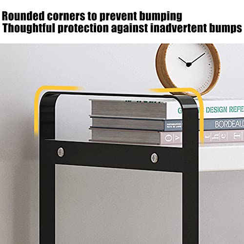 Ygyqz Wood Office Desk Shelf Organizer - Desktop Supplies Cute Dresser Top Organization Storage Rack And Cubicle Decor Aesthetic Bookshelf For Women Man And Kids (Black-Two Tier) #TOP2