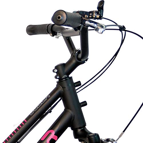 Bicicleta Infantil Nathor Aro 24 Bella Preta 6v Suspensão