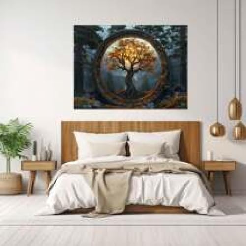 Arbre de vie art mural prêt à suspendre pour mur vide - 2
