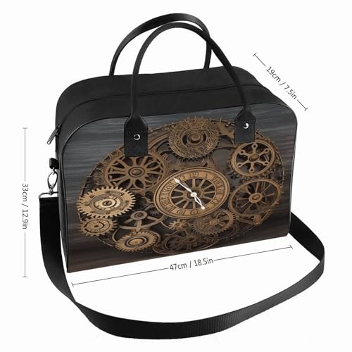 Maletín Steampunk con diseño de engranajes para laptop ligero miniatura 2