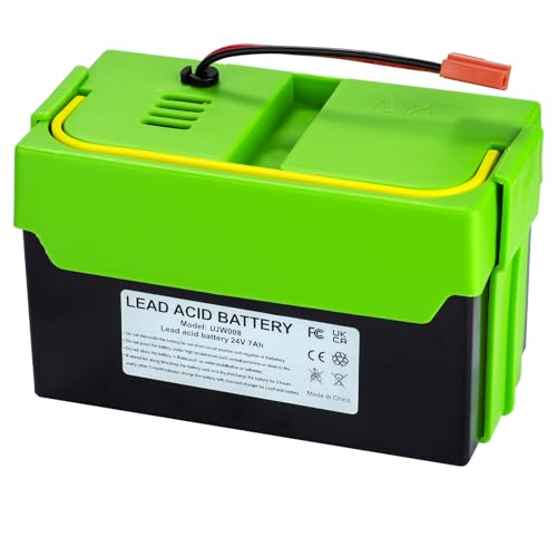 UNIKARO 24V 7Ah Lead Acid Battery Power Wheels Battery for Kids Ride on Toys UTV