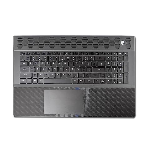 Image of MightySkins Carbon Fiber Skin Compatible With Alienware M18 R1 (2023) Full Wrap Kit - Thin Blue Line | Protective Durable Textured Carbon Fiber Finish | Easy To Apply & Change Styles | Made in the USA