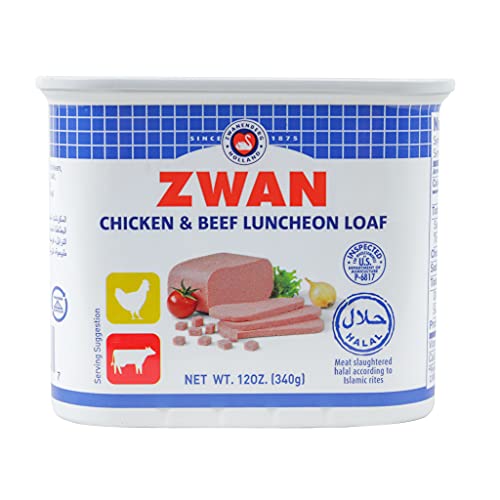 halal corned beef - Zwan Luncheon Halal Meat, Chicken/Beef, 12 Ounce