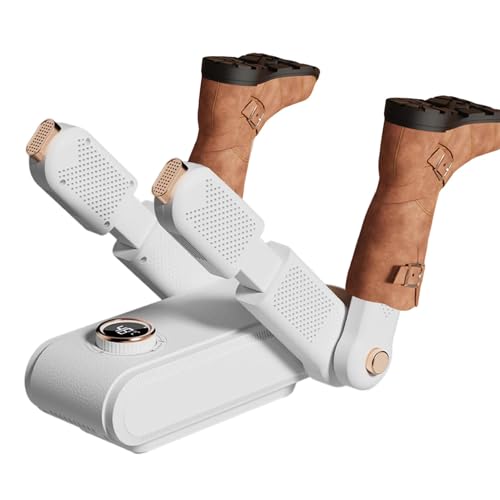 Shoes Dryer，Trainer Dryer Electric，Folding Design & Quick Drying for Shoes,Socks, Gloves, Hats, Ski Boots, Boot Dryer,Portable Adjustable Rack & Timer, for Families, Traveler and Athletes