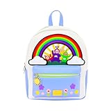 Concept One Teletubbies Mini Backpack, Rainbow Flower Design, Small Travel Bag for Men and Women, Multi