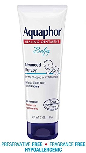 Aquaphor Baby Healing Ointment, Diaper Rash and Dry Skin Protectant, 7 Oz (4 Pack)