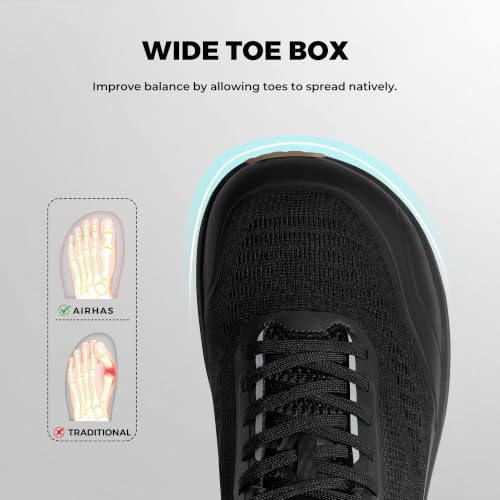 AIRHAS Men's Wide-Toe-Box Low-Drop Gym Shoes - image 4