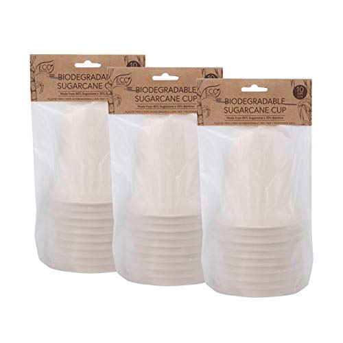 White Magic Eco Basics Biodegradable Sugarcane Cup - 10pcs