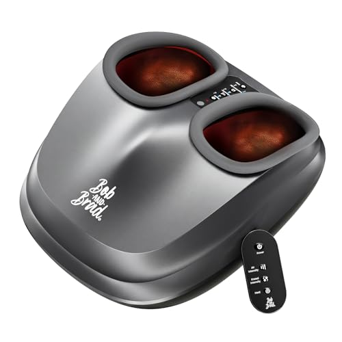 Image of BOB and Brad Lite Foot Massager FSA Eligible HSA, Birthday Gifts for Women Men, Shiatsu Foot Massager with Heat for Neuropathy & Plantar Fasciitis Relief, Electric Deep Kneading Feet Massager Machine