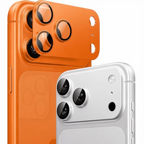 TORRAS für iPhone 17 Pro Kameraschutz 9H+ Härte HD-Klare,Orange