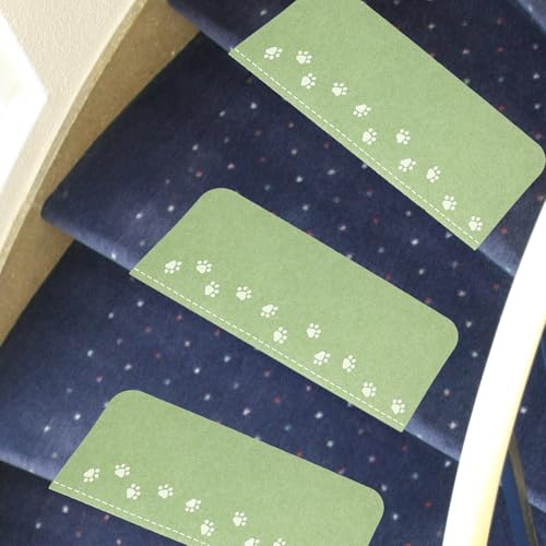 Alfombrillas para escaleras de fieltro y poliéster UPKOCH con acabado resistente 5