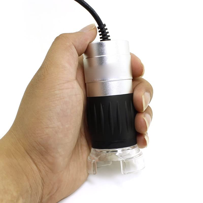 Microscope numérique USB 2,1 MP à éclairage LED pour un zoom ultra précis de 40x à 200x