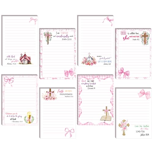 Verset de la Bible en bloc-note adhésif floral Gersoniel