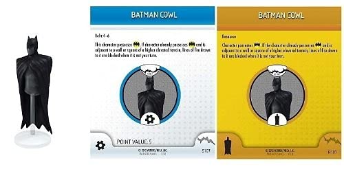 DC Comics Heroclix Batman No Mans Land Limited Edition Batman Cowl with Relic Card