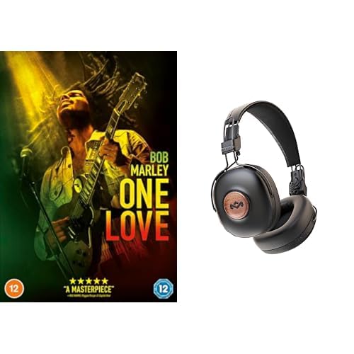 Bob Marley: One Love (DVD) & House of Marley Positive Vibration Frequency Over Ear Wireless Headphones - Black