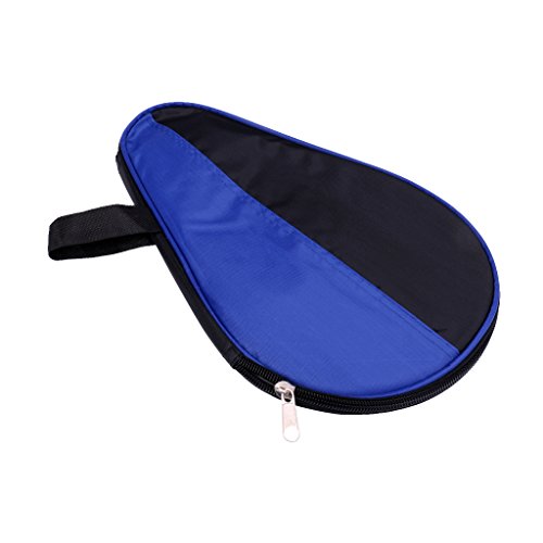Homyl – Capa de raquete de tênis portátil com zíper – Azul preto