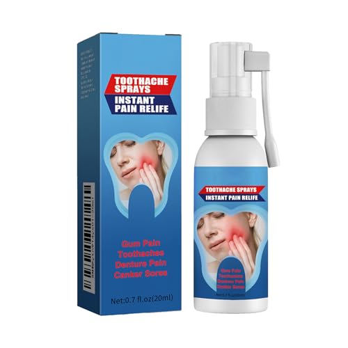 Spray de Reparación de Encías,Spray Portátil de Dolor de Muelas,Profesional,Tratamiento Inmediato de los Dientes,para Hombres Como para Mujeres,20ml,Incluye Tiras de Dientes
