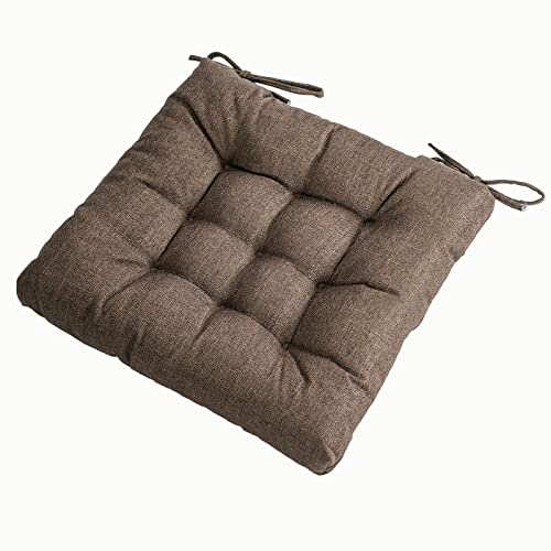 Square Moon 4 Pack Chair Cushions, Seat Cushions, Chair Pads, Chair Mat For Indoor, Outdoor Dining Chairs, Kitchen Chairs, Dining Room Chairs (16" × 16" × 4 Pack, Black Coffee) #TOP2