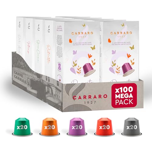CARRARO Coffee Pods Variety Pack, Compatible with Nespresso