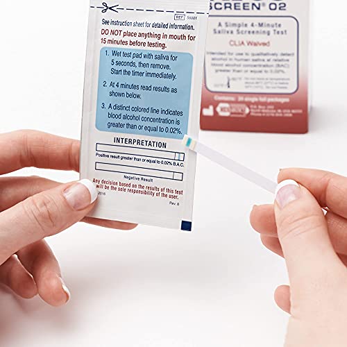 Alcoscreen Saliva Alcohol Screen Test (Pack Of 24) #TOP3